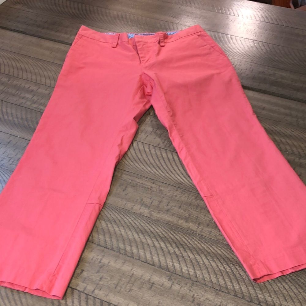 Vineyard Vines Cotton Clamdigger Pants 4 Pockets Cute leg slits! Vacation ready!